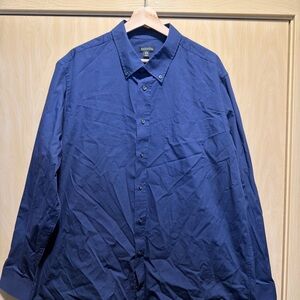 George Men's Navy Casual Button Down Shirt